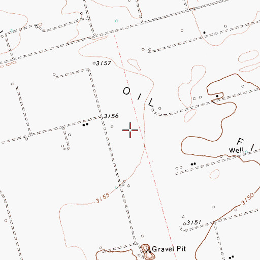 Topographic Map of Nolley Oil Field, TX