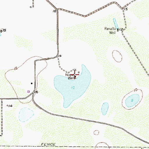 Topographic Map of Nopal Well, TX