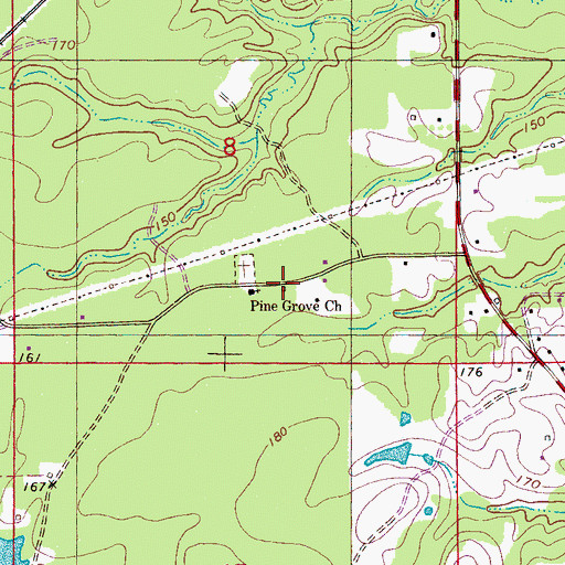Topographic Map of Sumter Riding Club, AL