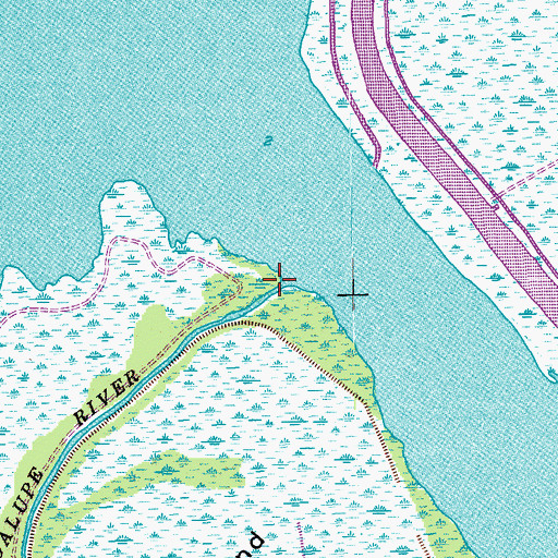 Topographic Map of North Guadalupe River, TX