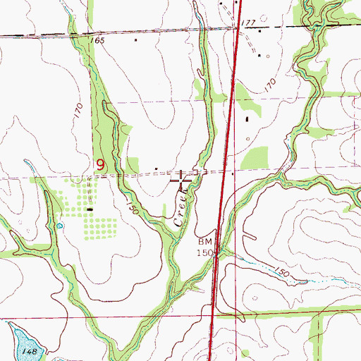 Topographic Map of Whiten, AL