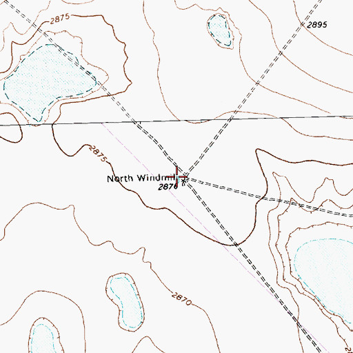 Topographic Map of North Windmill, TX