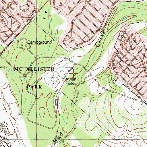 Topographic Map of Northeast Preserve Park, TX
