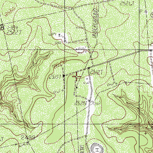 Topographic Map of Northwest Dora Oil Field, TX