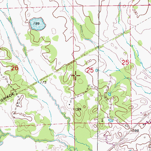 Topographic Map of Winston (historical), AL