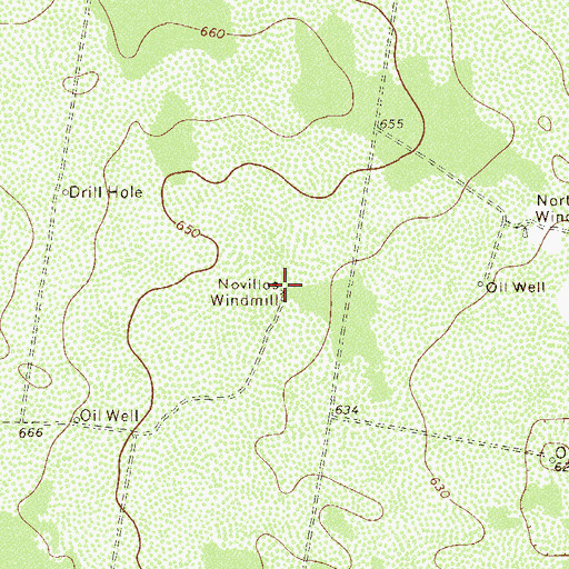 Topographic Map of Novillo Windmill, TX