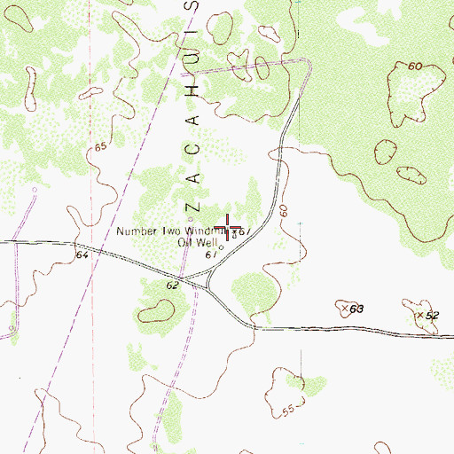 Topographic Map of Number Two Windmill, TX