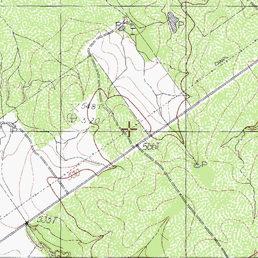 Topographic Map of O K Braune, TX