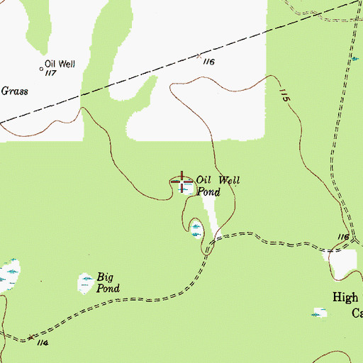 Topographic Map of Oil Well Pond, TX