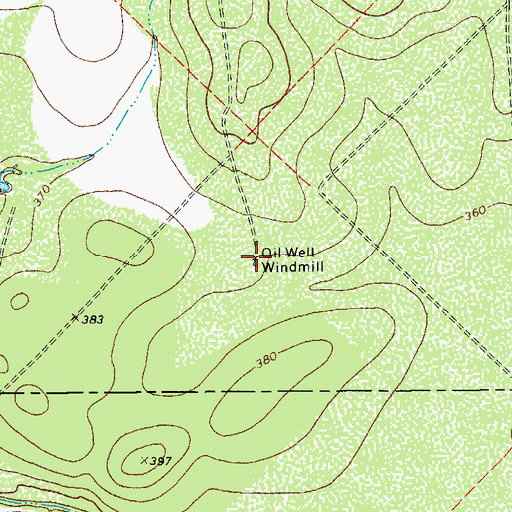 Topographic Map of Oil Well Windmill, TX