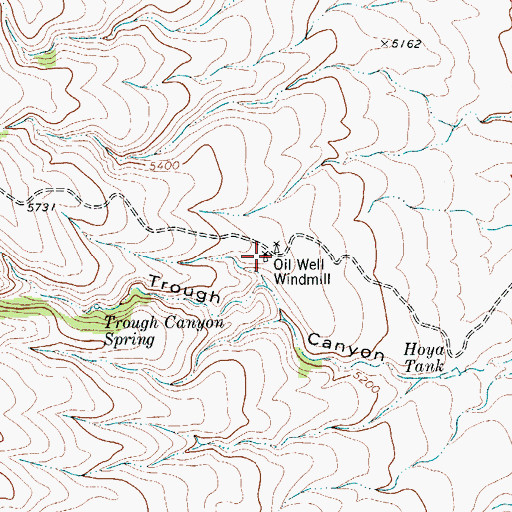 Topographic Map of Oil Well Windmill, TX