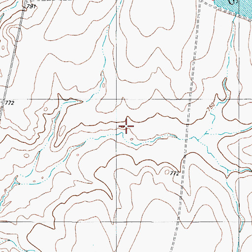 Topographic Map of Ojita Tank, TX