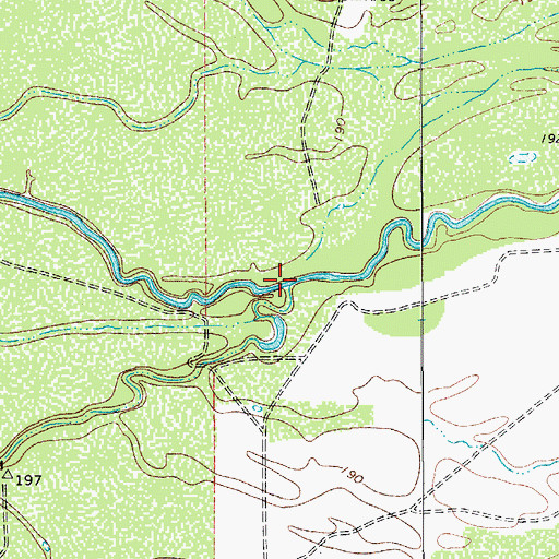 Topographic Map of Old River, TX