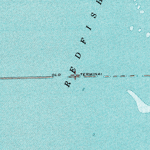 Topographic Map of Old Terminal, TX