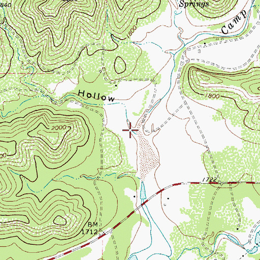 Topographic Map of Orchard Hollow, TX