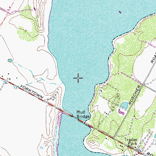 Topographic Map of Oso Creek, TX