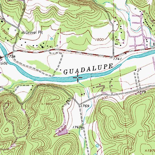 Topographic Map of Ox Hollow, TX