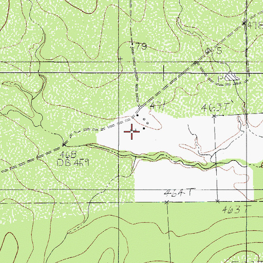 Topographic Map of P Neff, TX