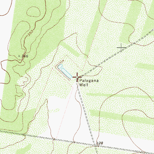 Topographic Map of Palagana Well, TX