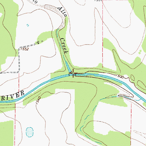 Topographic Map of Palo Alto Creek, TX