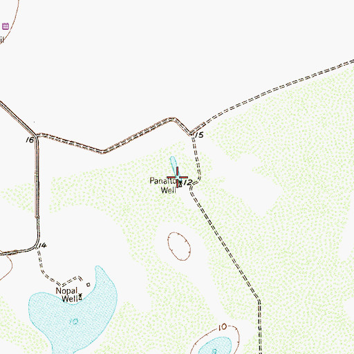 Topographic Map of Panalto Well, TX