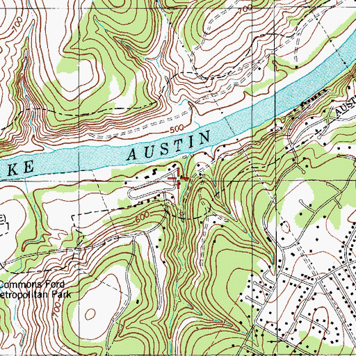 Topographic Map of Panorama Ranch, TX