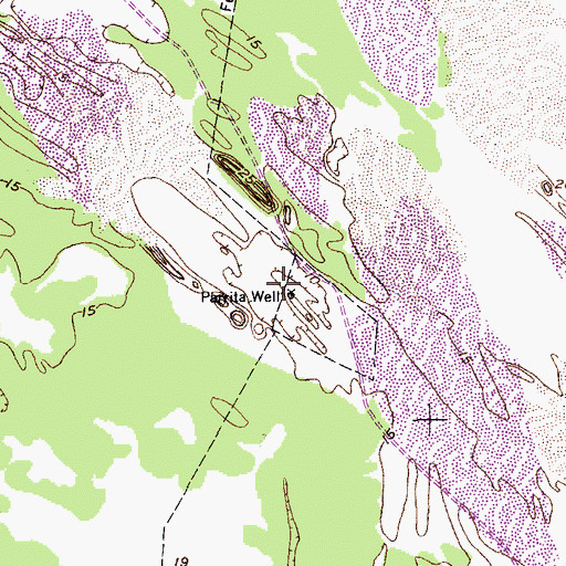 Topographic Map of Parrita Well, TX