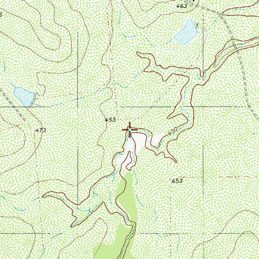 Topographic Map of Pato Creek, TX