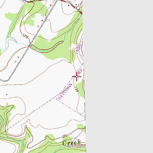 Topographic Map of Pattison Cemetery, TX