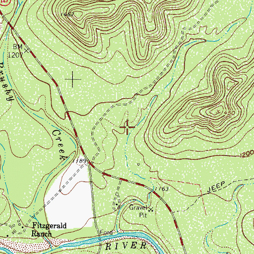 Topographic Map of Pecan Hollow, TX