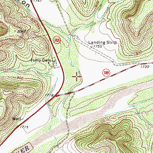 Topographic Map of Pecos Canyon, TX