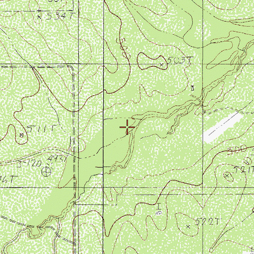Topographic Map of Pelon Ciz Creek, TX