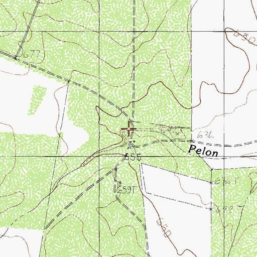 Topographic Map of Pelon Ciz Ranch, TX