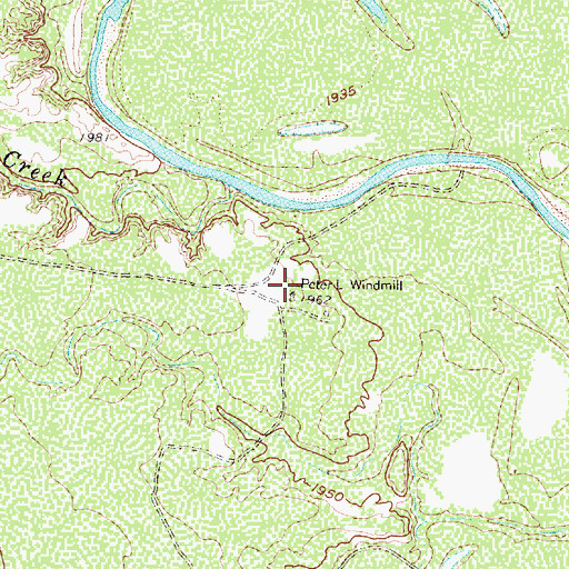 Topographic Map of Peter L Windmill, TX