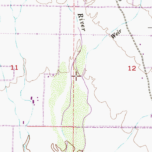Topographic Map of Weir Wash, AZ
