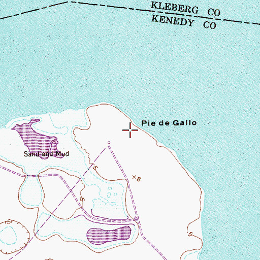 Topographic Map of Pie de Gallo, TX