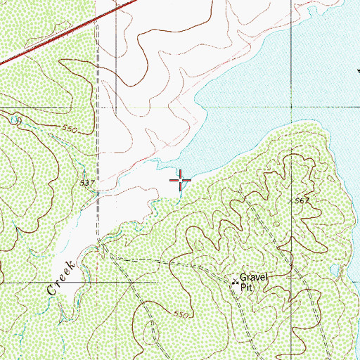 Topographic Map of Piedra Parada Creek, TX