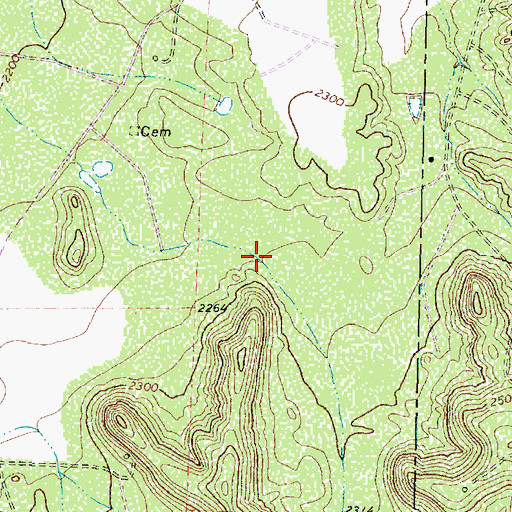 Topographic Map of Pierce Canyon, TX