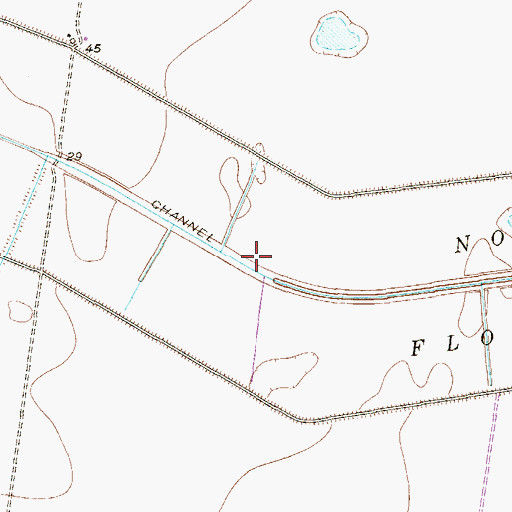 Topographic Map of Pilot Channel, TX