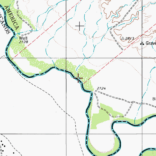 Topographic Map of Pinto Canyon, TX