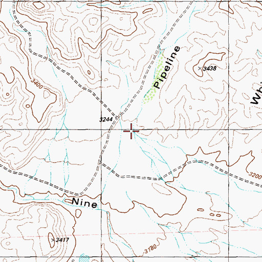Topographic Map of Pipeline Canyon, TX