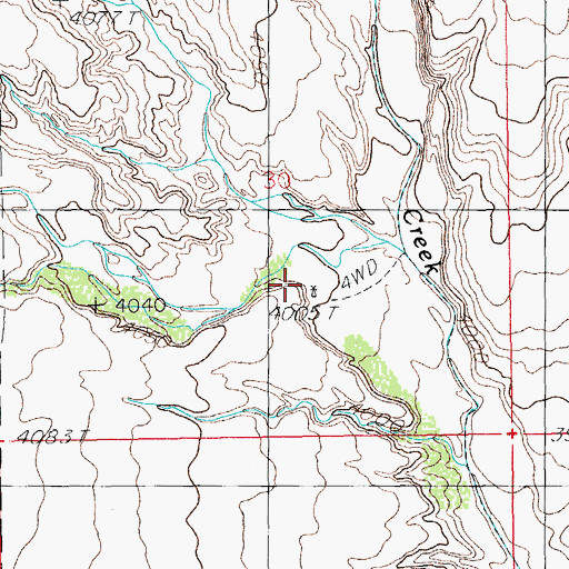 Topographic Map of Weldy Windmill, AZ