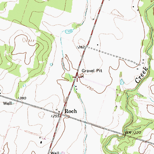 Topographic Map of Pleasant Home Church, TX