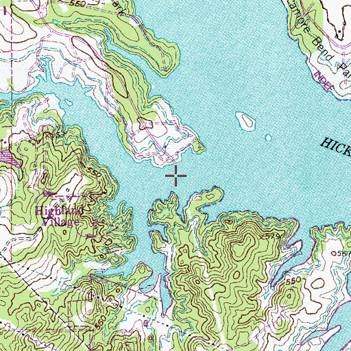 Topographic Map of Poindexter Branch, TX