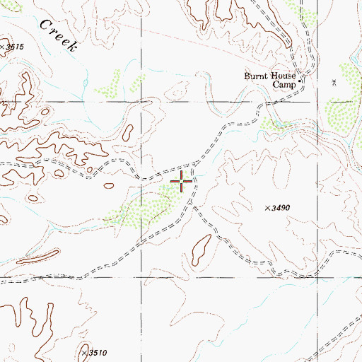 Topographic Map of Point Draw, TX