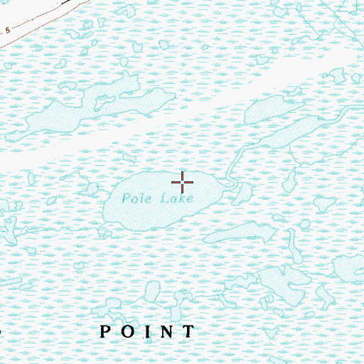 Topographic Map of Pole Lake, TX