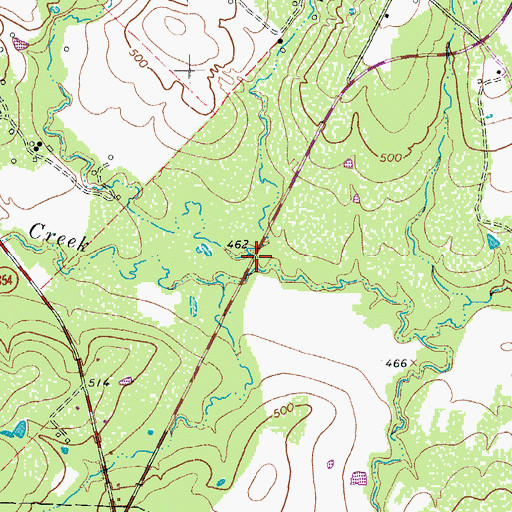 Topographic Map of Pool Hollow, TX