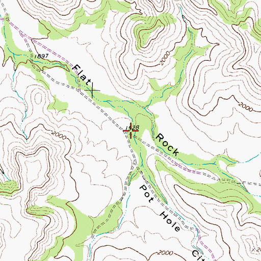 Topographic Map of Pot Hole City Canyon, TX