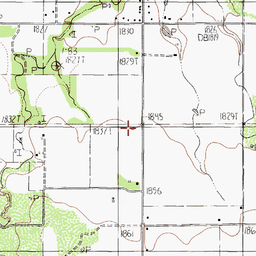 Topographic Map of Potosi School, TX