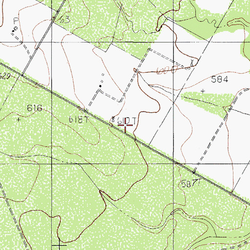 Topographic Map of Prairie View School, TX